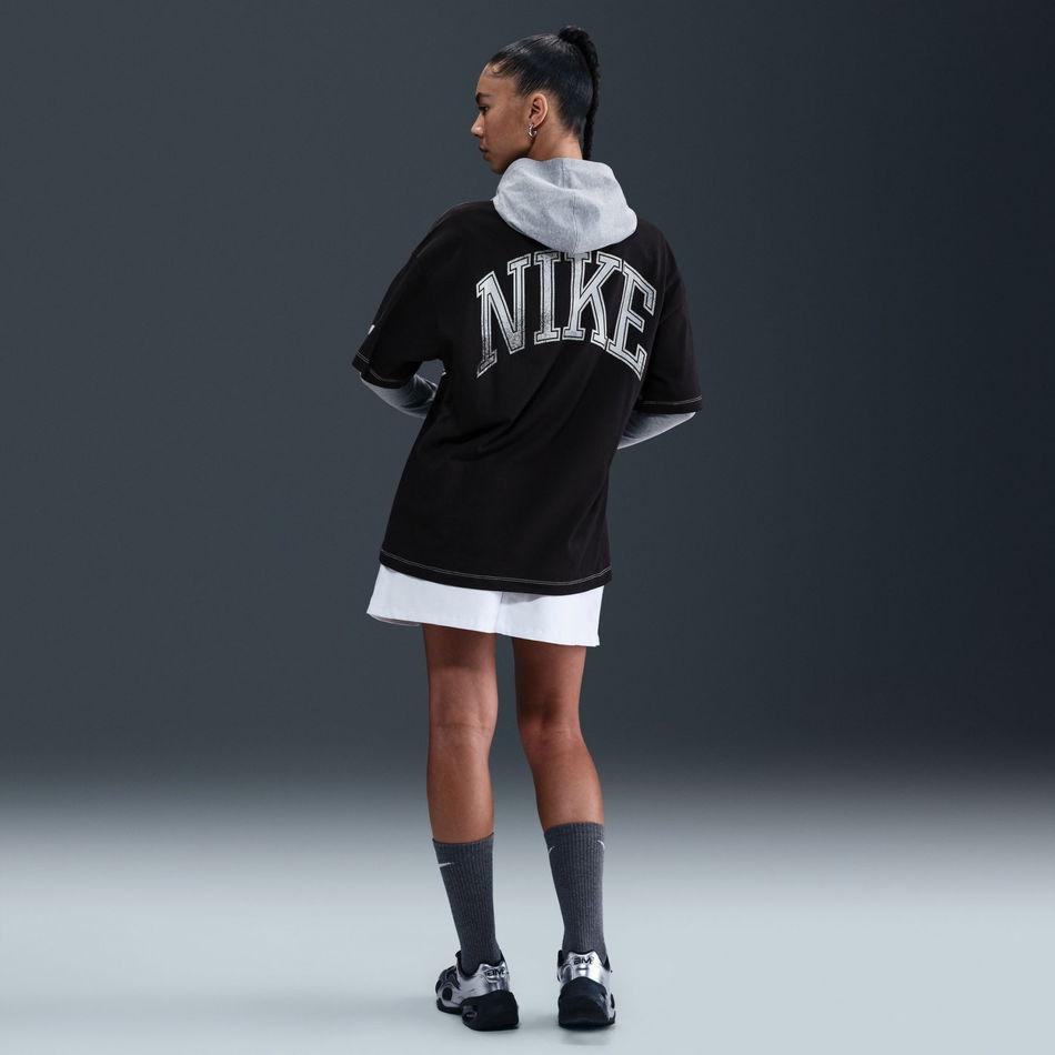 Street SS Oversized Tee Kadın Siyah Tişört
