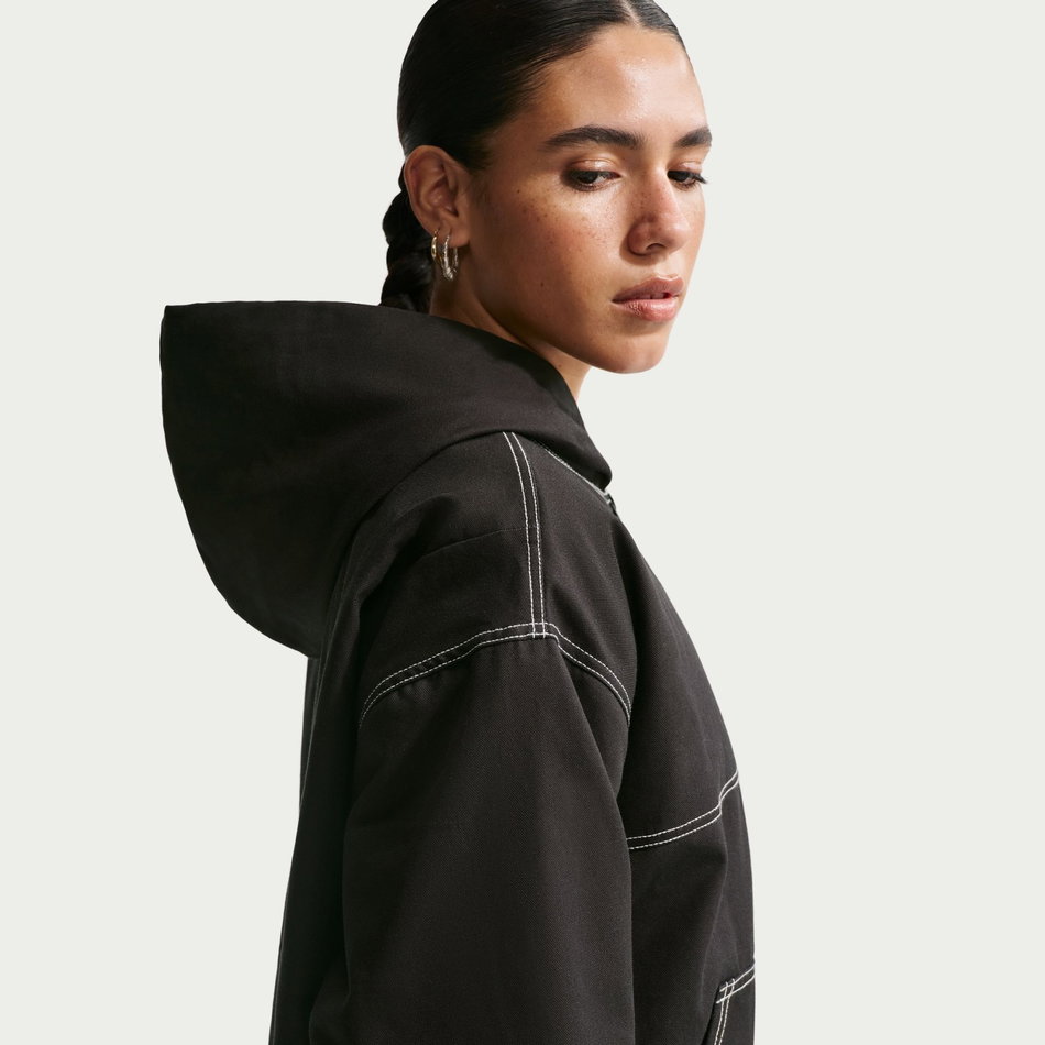 Street Workwear Jacket Kadın Siyah Ceket
