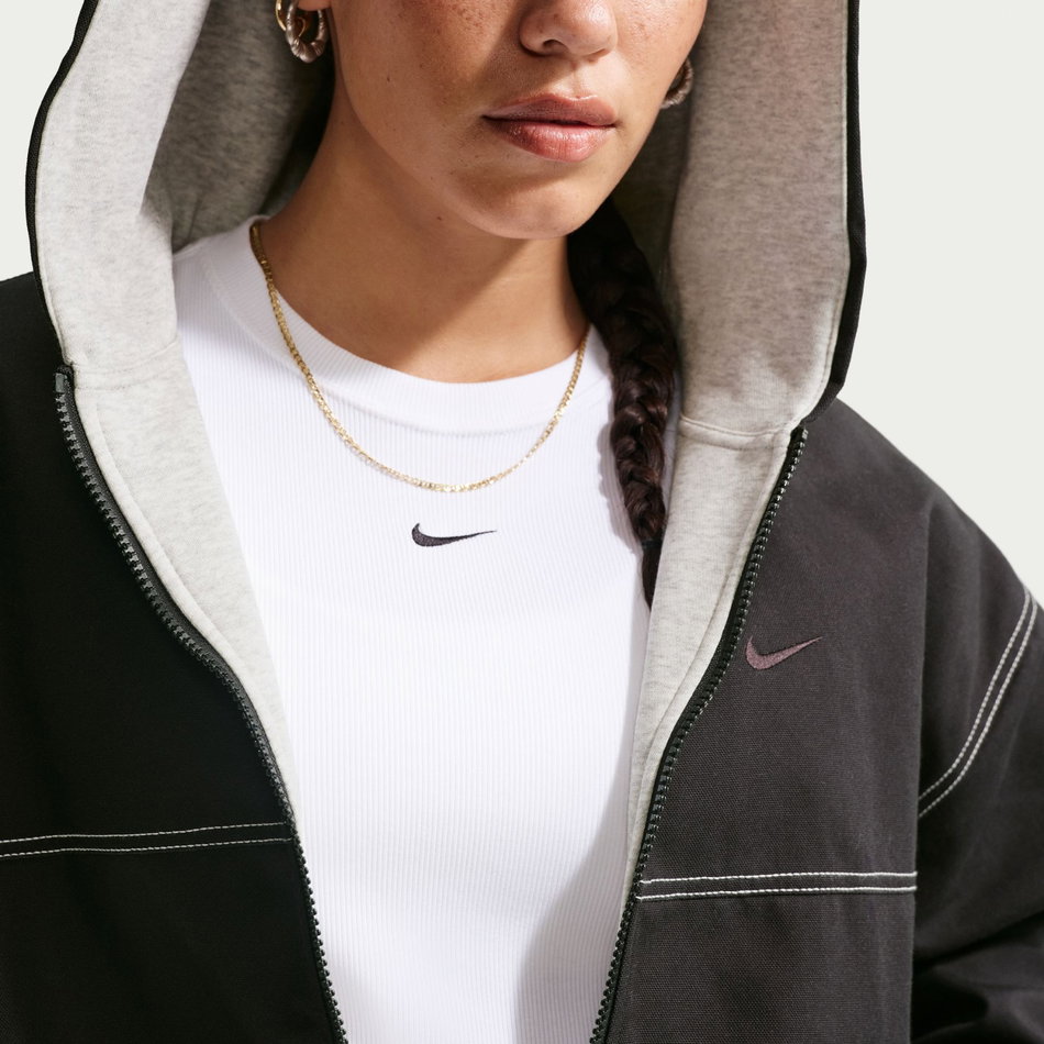 Street Workwear Jacket Kadın Siyah Ceket