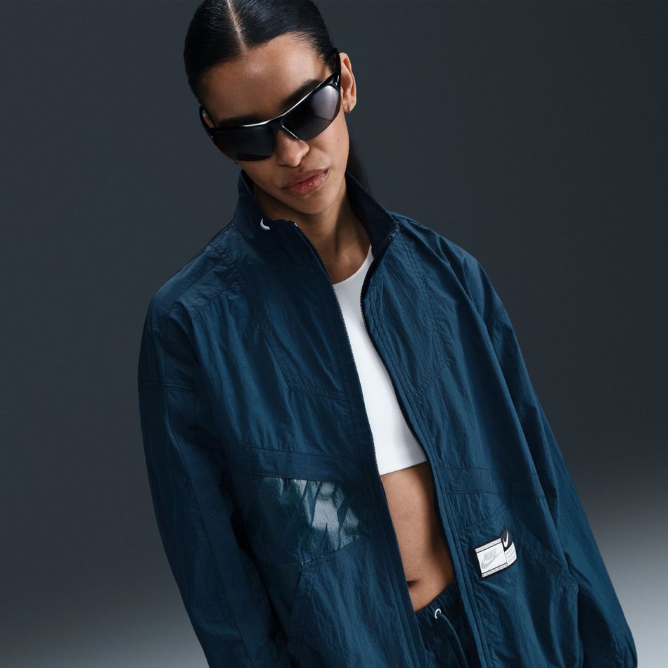 Street Woven Jacket Kadın Lacivert Ceket