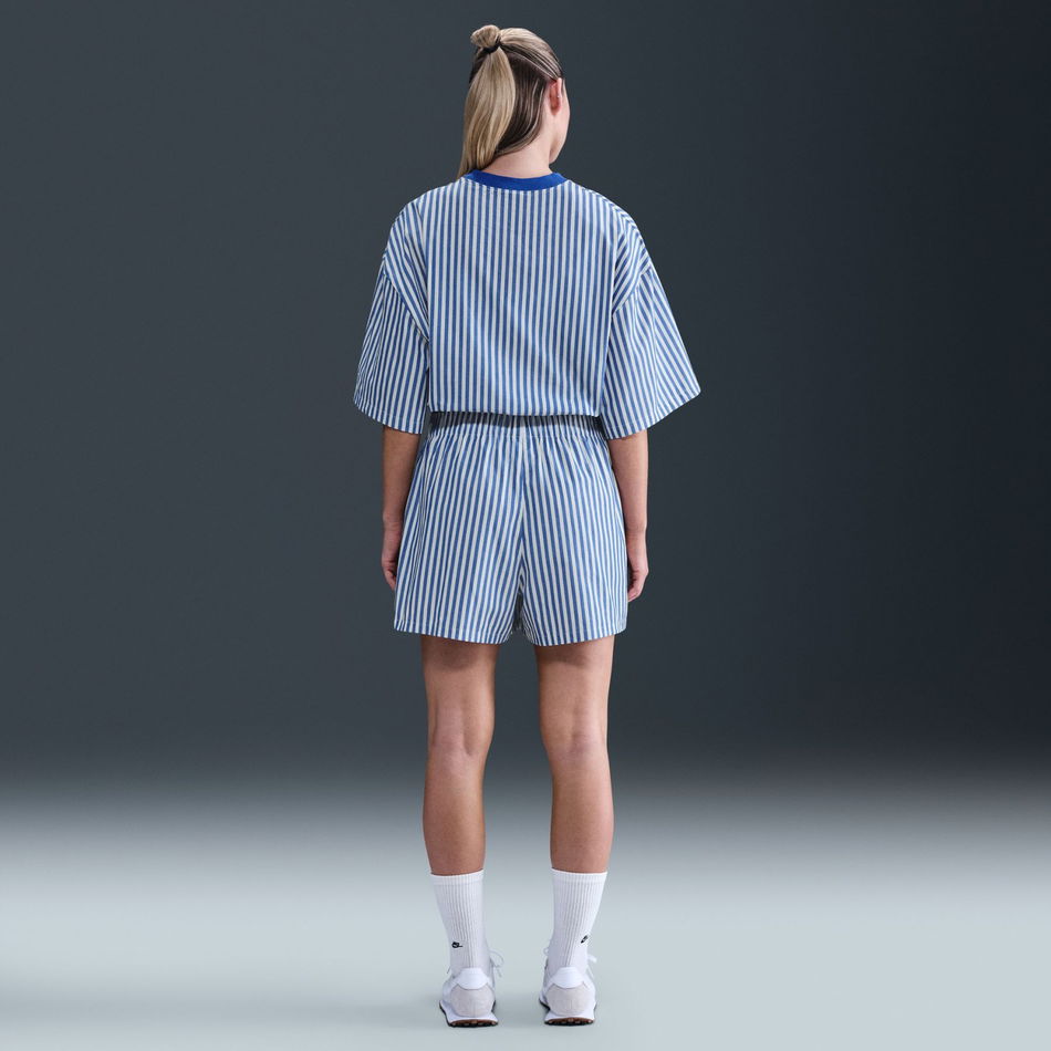 Stripe Poplin Boxy Top Kadın Tişört