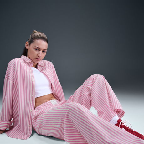 NIKE - Stripe Poplin Pant Kadın Eşofman Altı