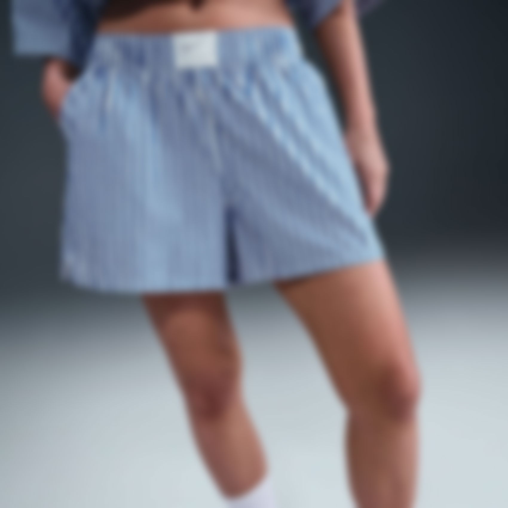 NIKE - Stripe Poplin Short Kadın Şort