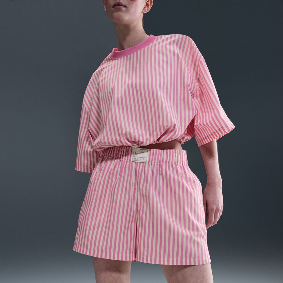 Stripe Poplin Short Kadın Şort