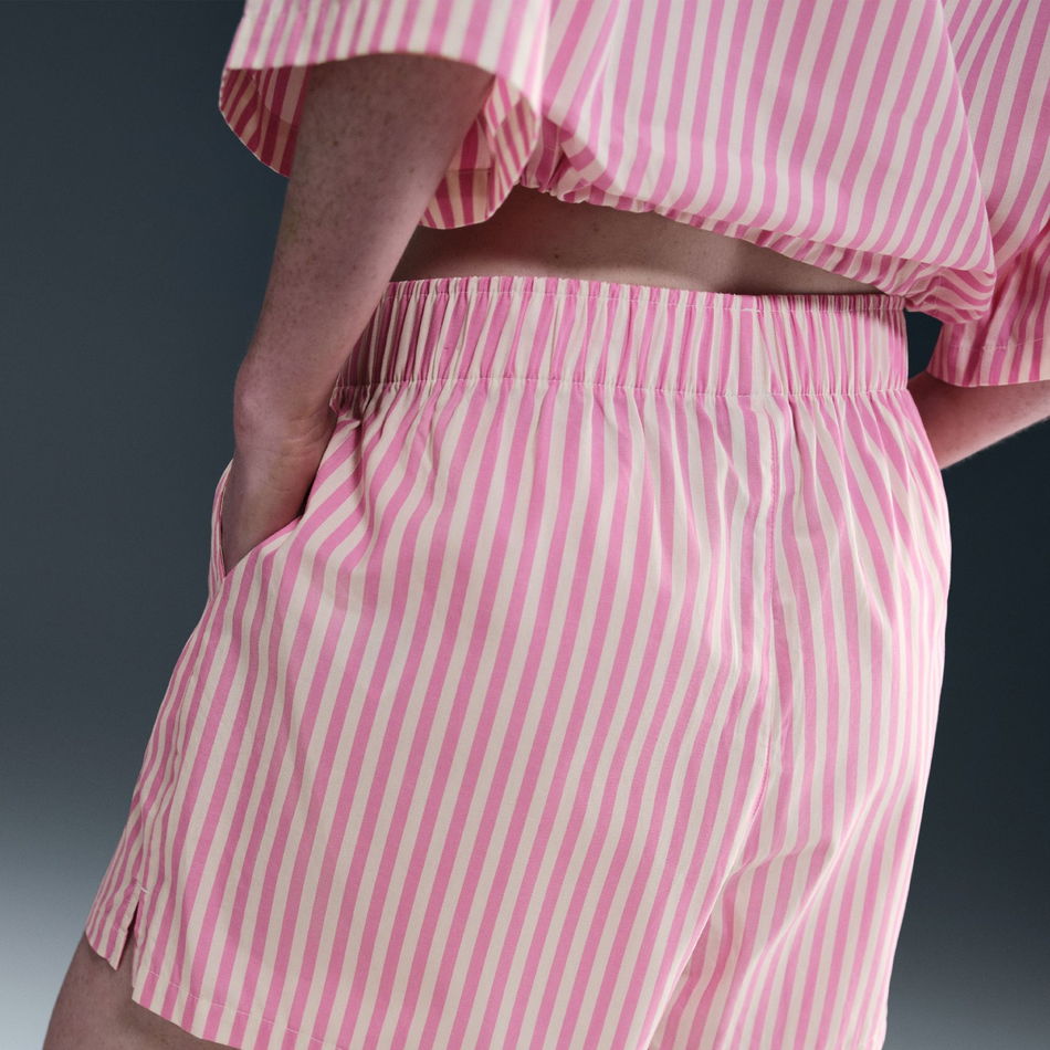 Stripe Poplin Short Kadın Şort