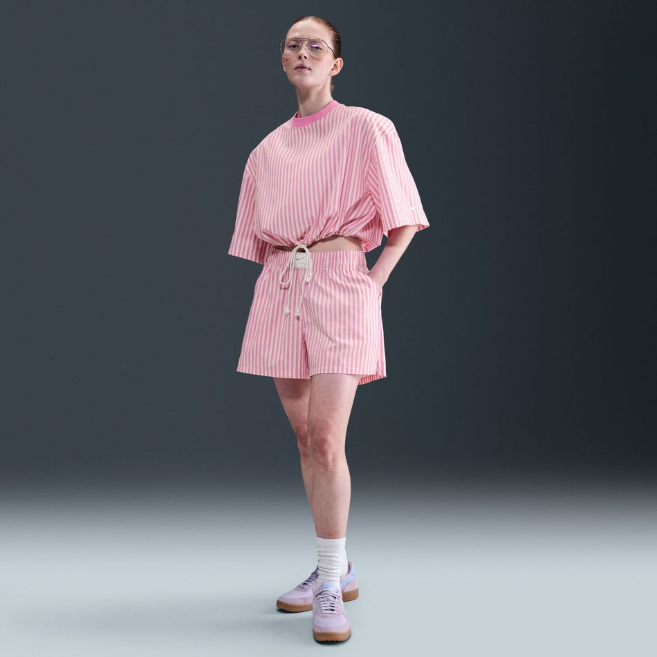 Stripe Poplin Short Kadın Şort