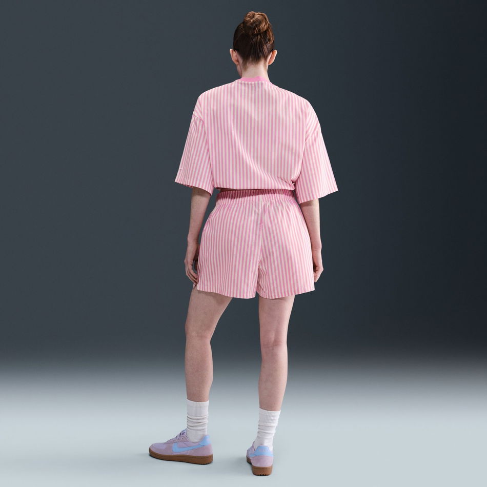 Stripe Poplin Short Kadın Şort
