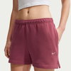 NIKE - Studio Fleece Lw Mr Std Short Kadın Bordo Şort (1)
