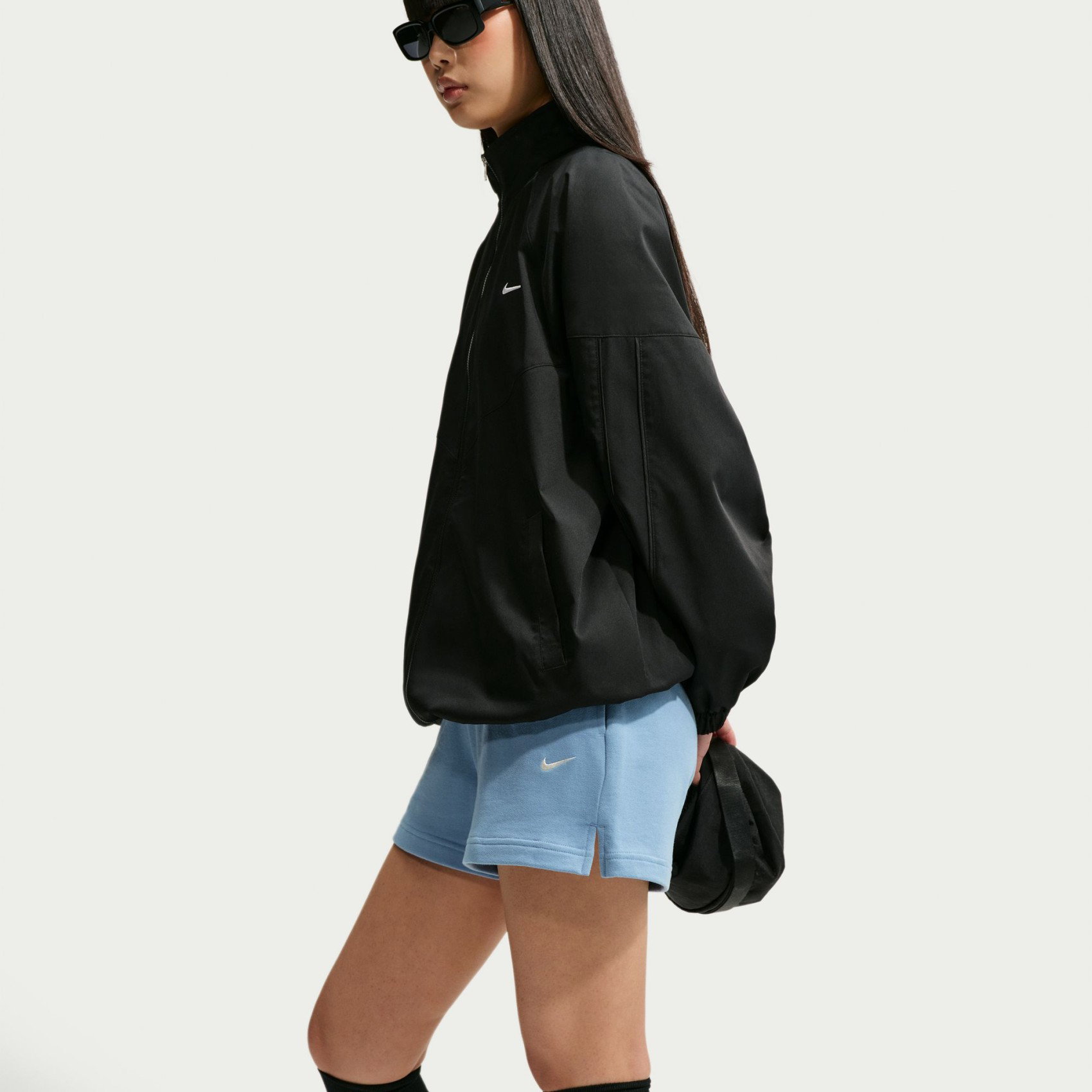 Nike Studio Fleece Lw Mr Std Short Kadın Mavi Şort IM8508-486