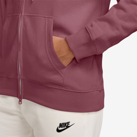 NIKE - Studio Fleece Lw Std Fz Hoodie Kadın Pembe Sweatshirt (1)