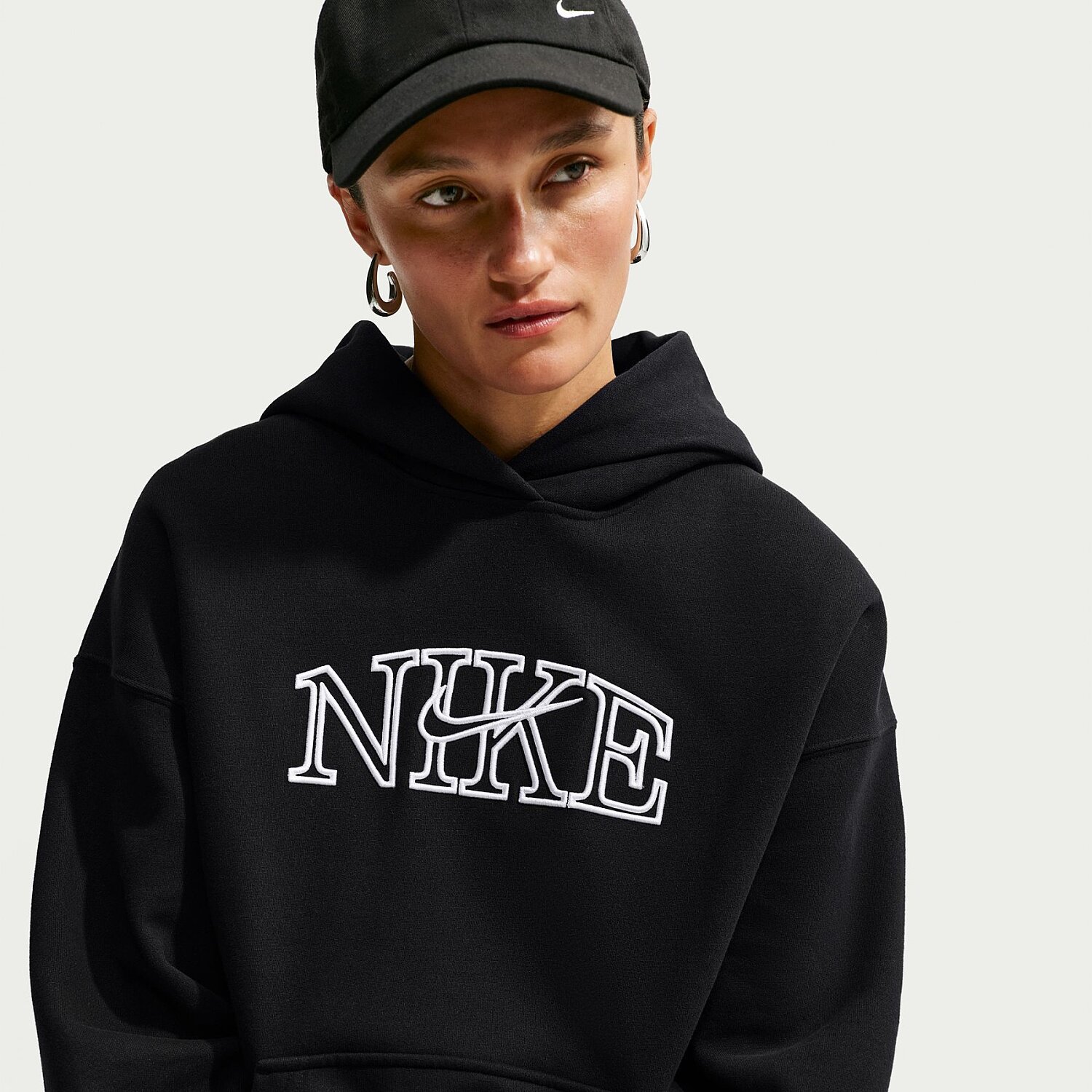 Женский свитшот Nike Studio Fleece Medium Weight "Graphic Pack" Oversized Po Hoodie