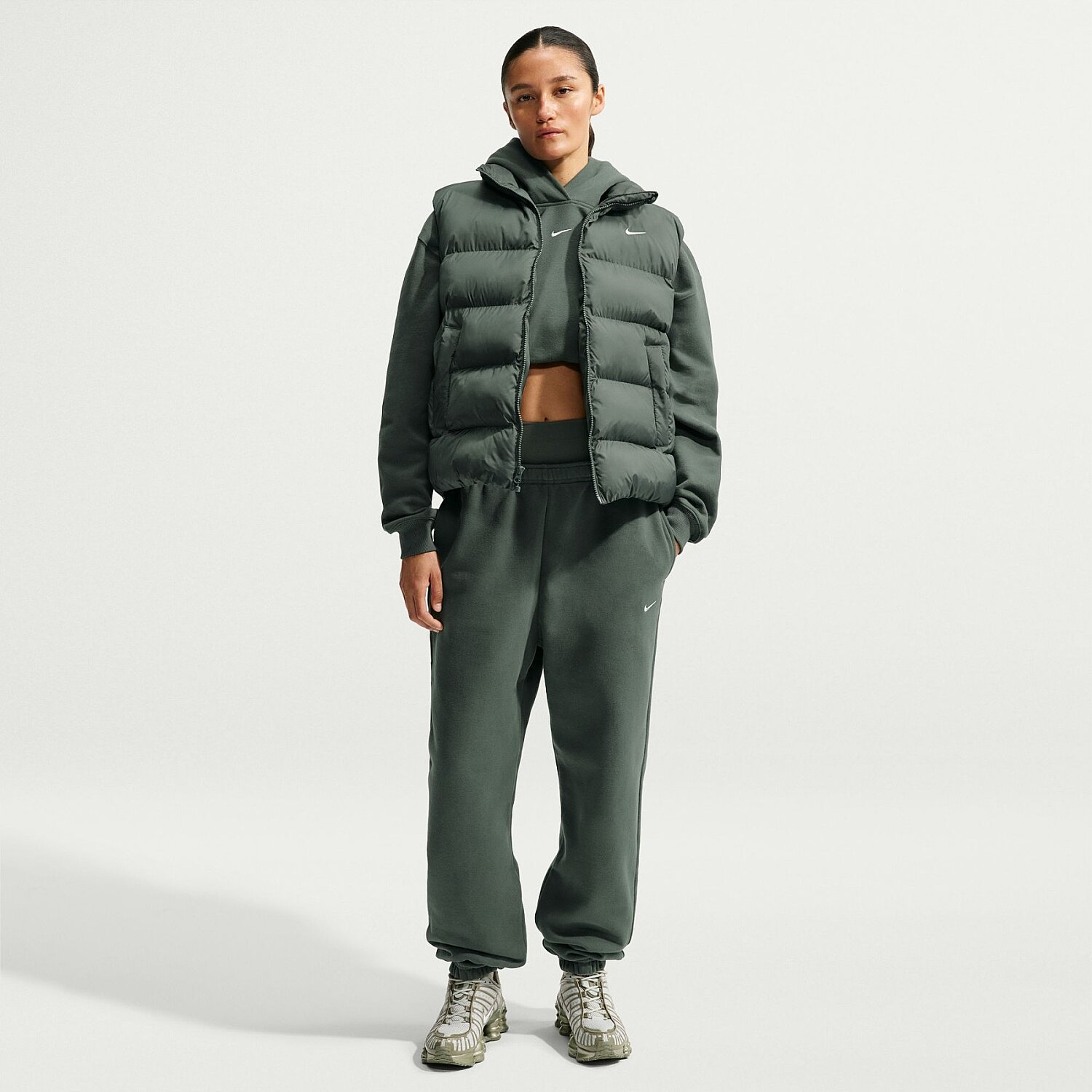 Женские спортивные штаны Nike Studio Fleece Medium Weight Hr Oversized Cuffed Pant