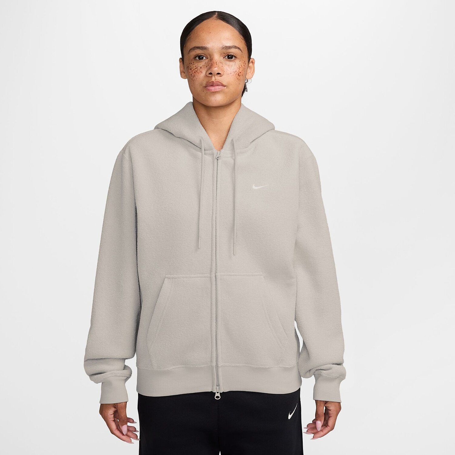 Женский свитшот Nike Studio Fleece Medium Weight Plush Std Fz Hoodie