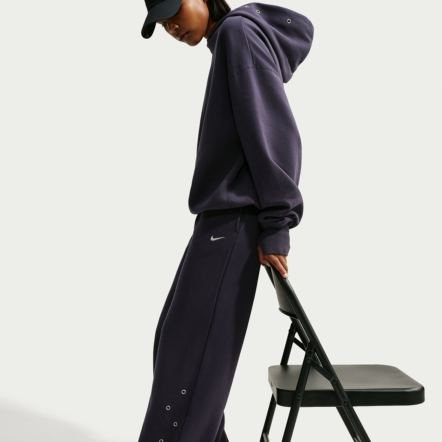 Женские спортивные штаны Nike Studio Fleece Medium Weight Std Oh Wide-Leg Pant