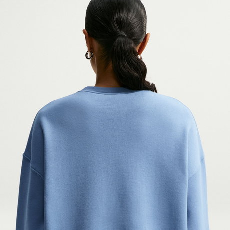 NIKE - Studio Fleece Mw Os Crew Kadın Mavi Sweatshirt (1)