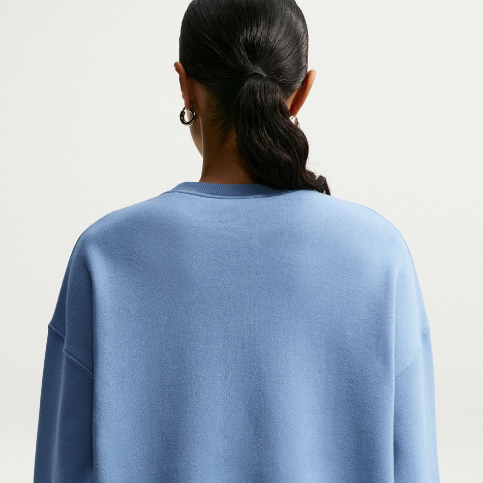 Studio Fleece Mw Os Crew Kadın Mavi Sweatshirt