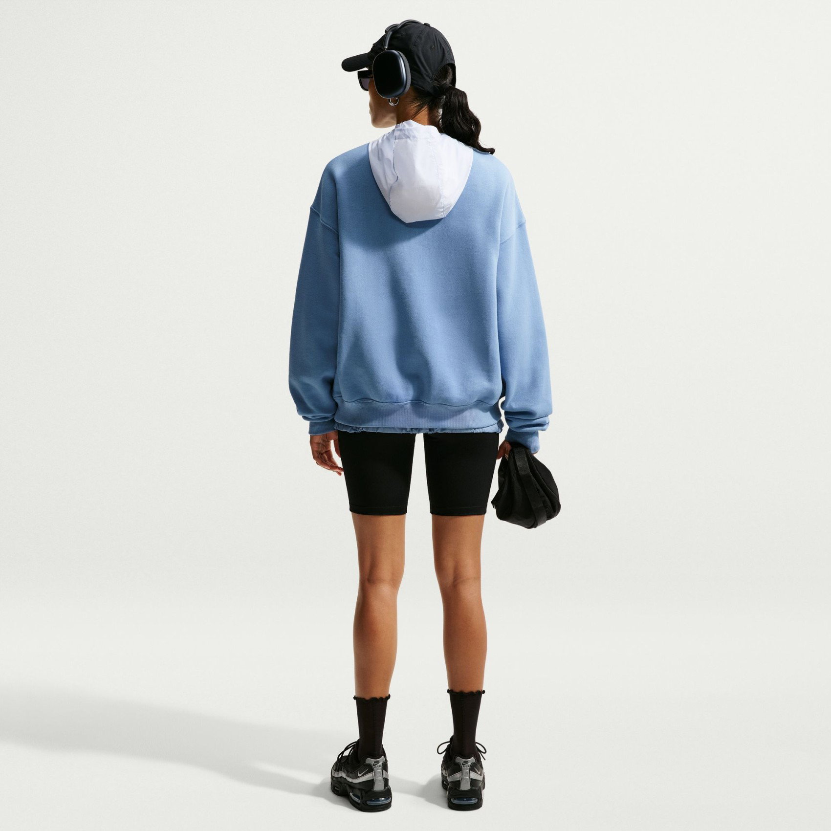 Nike Studio Fleece Mw Os Crew Kadın Mavi Sweatshirt IM8082-486