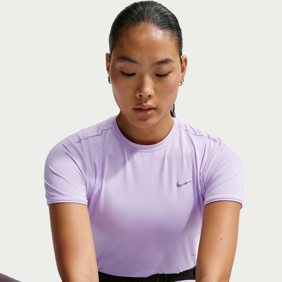 Swift Dri-FIT Ss Top Kadın Mor Tişört