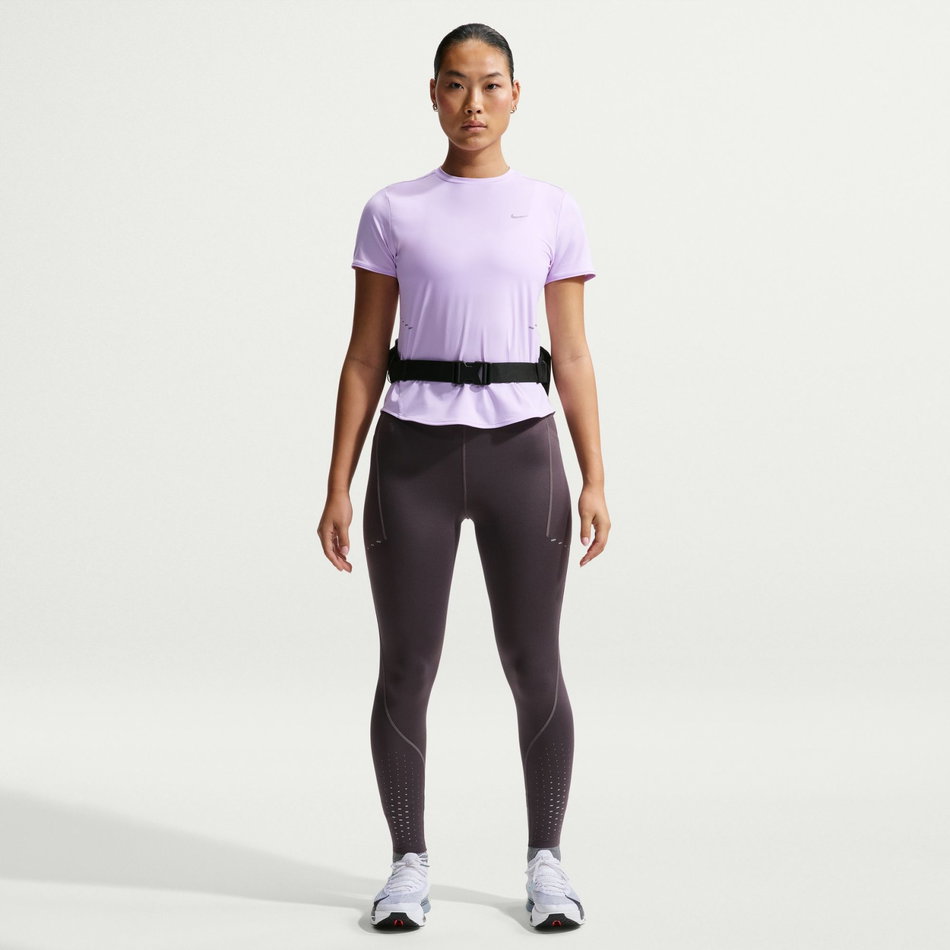 Swift Dri-FIT Ss Top Kadın Mor Tişört