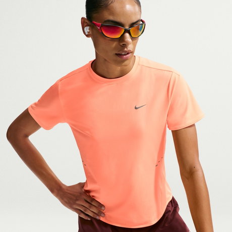 NIKE - Swift Dri-FIT Ss Top Kadın Turuncu Tişört