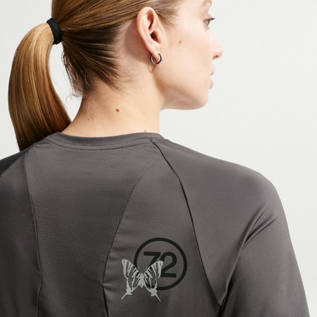 NIKE - Swift Dri-FIT Top Ss Disrupt Kadın Kahverengi Tişört (1)