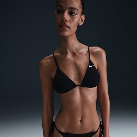 NIKE - Nike Swim Effortless Essential Pedli Kadın Siyah Üçgen Bikini Üstü