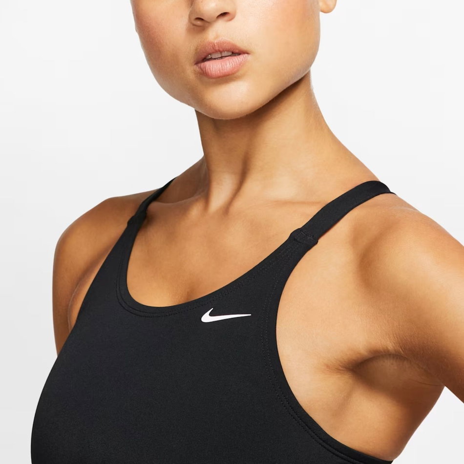 Nike Swim HydraStrong Essential Fastback Astarlı Kadın Siyah Mayo