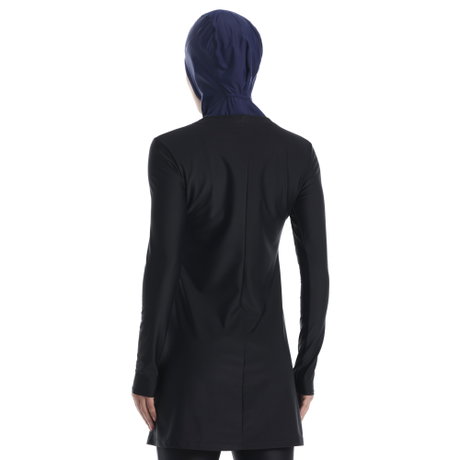 NIKE - Nike Swim Victory Swim Long Sleeve Dress Kadın Siyah Yüzme Elbisesi (1)