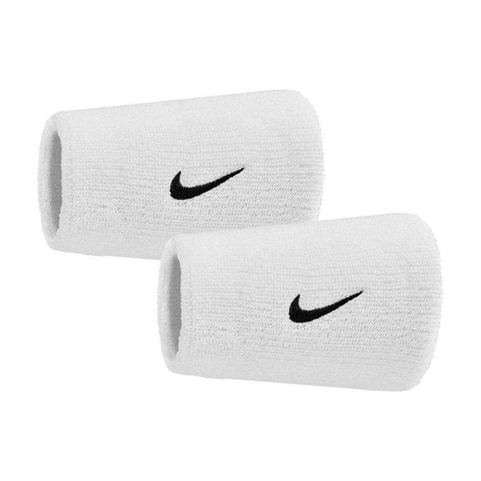 Swoosh Classic Doublewide Wristbands Beyaz Bileklik (2 Adet)