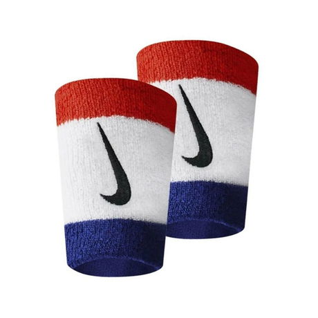 NIKE - Swoosh Doublewide Wristbands 2li Antrenman Bilekliği N.000.1586.620 (1)