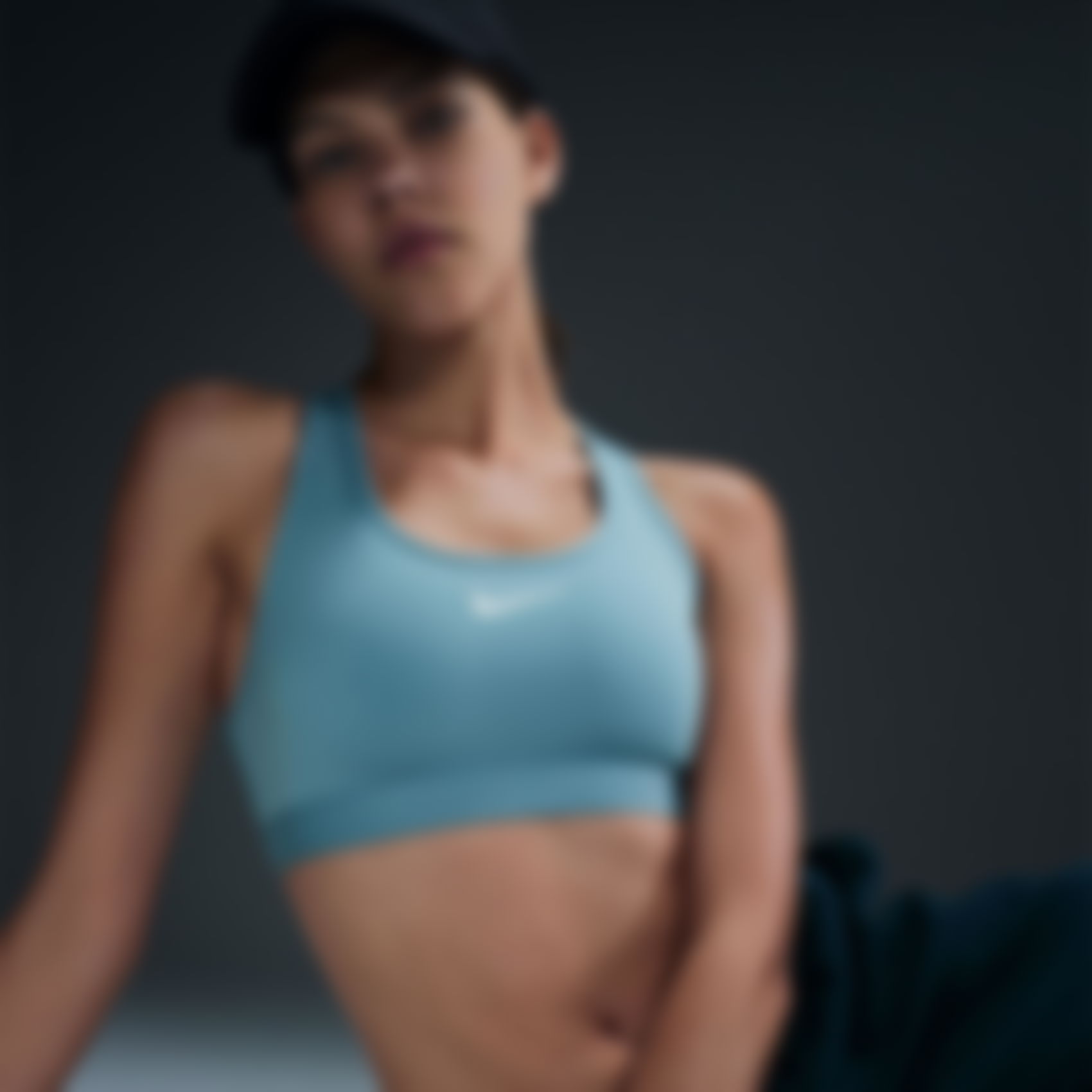 NIKE - Swoosh Med Sport Bra Kadın Sporcu Sütyeni