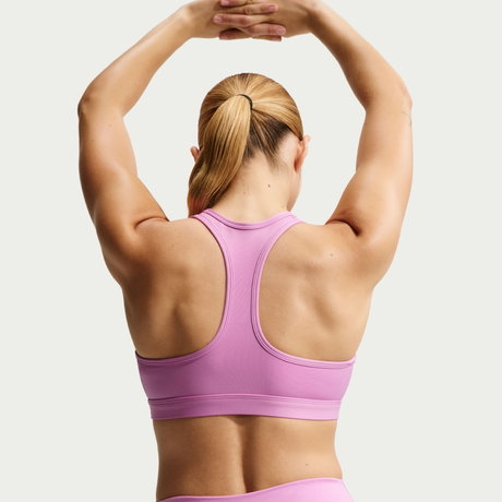 NIKE - Swoosh Med Spt Bra Pedli Kadın Pembe Sporcu Sütyeni (1)