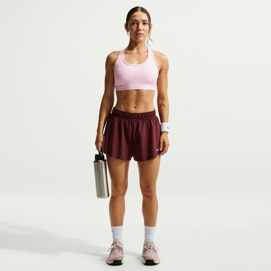 Swoosh Med Spt Bra Pedli Kadın Pembe Sporcu Sütyeni