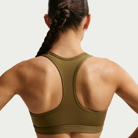 NIKE - Swoosh Med Spt Bra Pedli Kadın Yeşil Sporcu Sütyeni (1)
