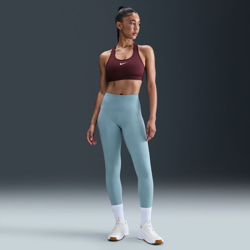 Swoosh Medium Support Bra Kadın Bordo Sporcu Sütyeni
