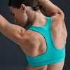 NIKE - Swoosh Medium Support Bra Kadın Mavi Sporcu Sütyeni (1)
