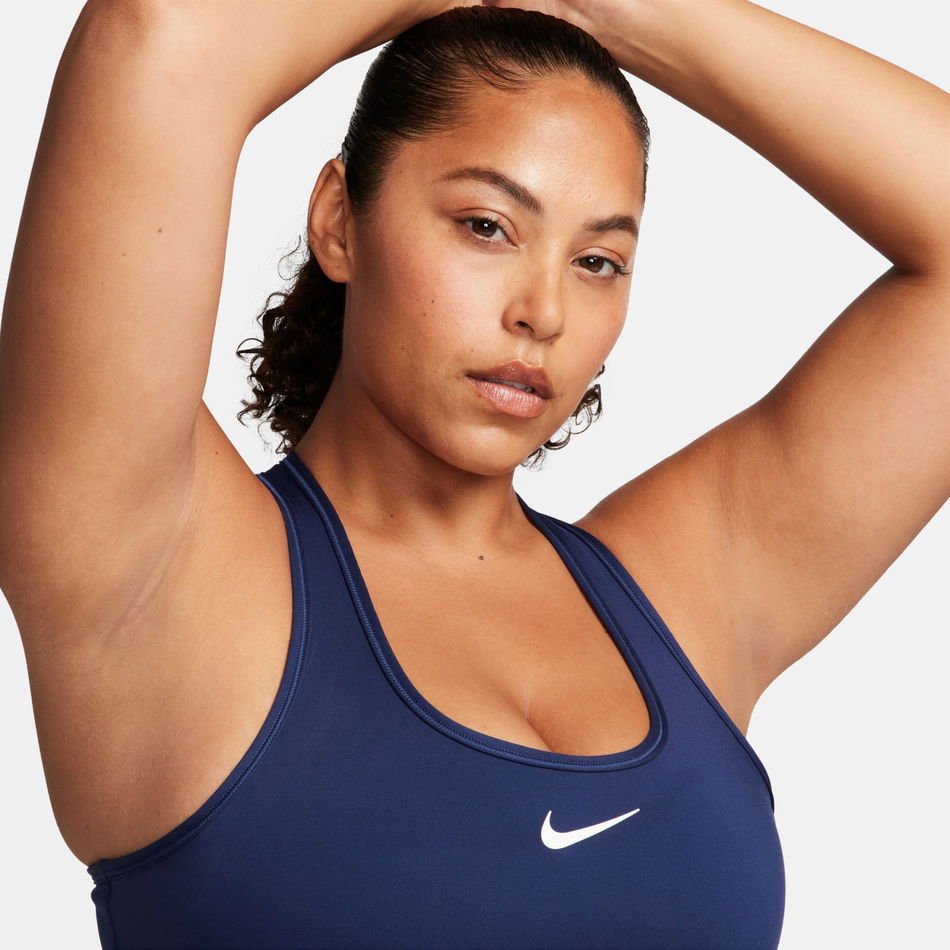 Swoosh Medium Support Bra Kadın Mavi Sporcu Sütyeni