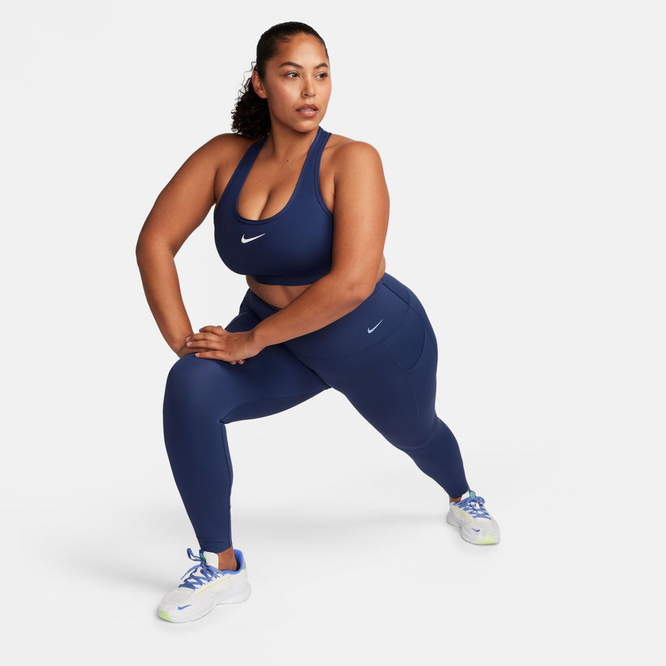Swoosh Medium Support Bra Kadın Mavi Sporcu Sütyeni