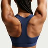 NIKE - Swoosh Medium Support Bra Pedli Kadın Mavi Sporcu Sütyeni (1)