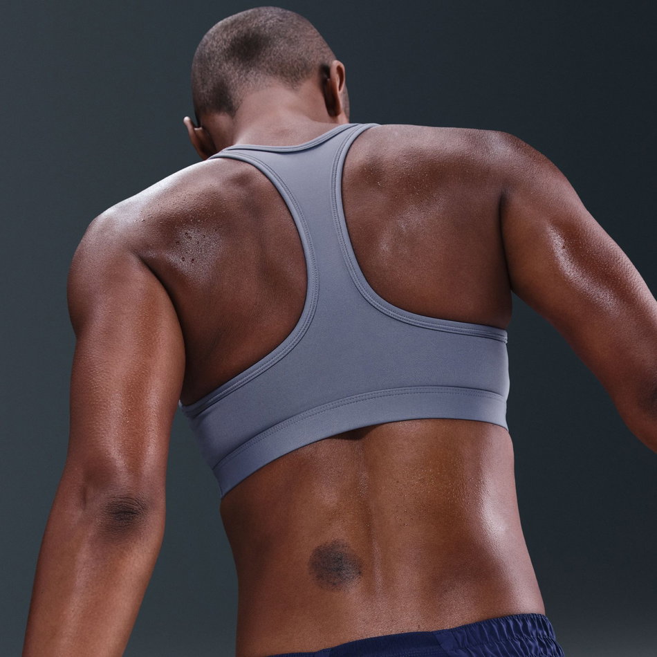 Swoosh Medium Support Bra Pedli Kadın Mavi Sporcu Sütyeni