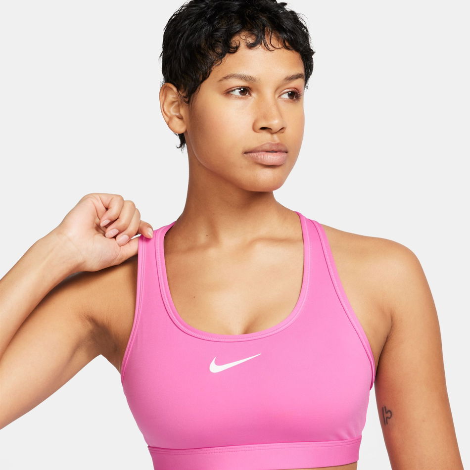 Swoosh Medium Support Bra Kadın Pembe Sporcu Sütyeni
