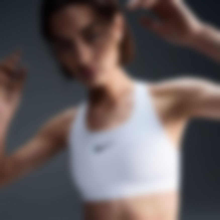 NIKE - Swoosh Medium Support Bra Kadın Sporcu Sütyeni (1)