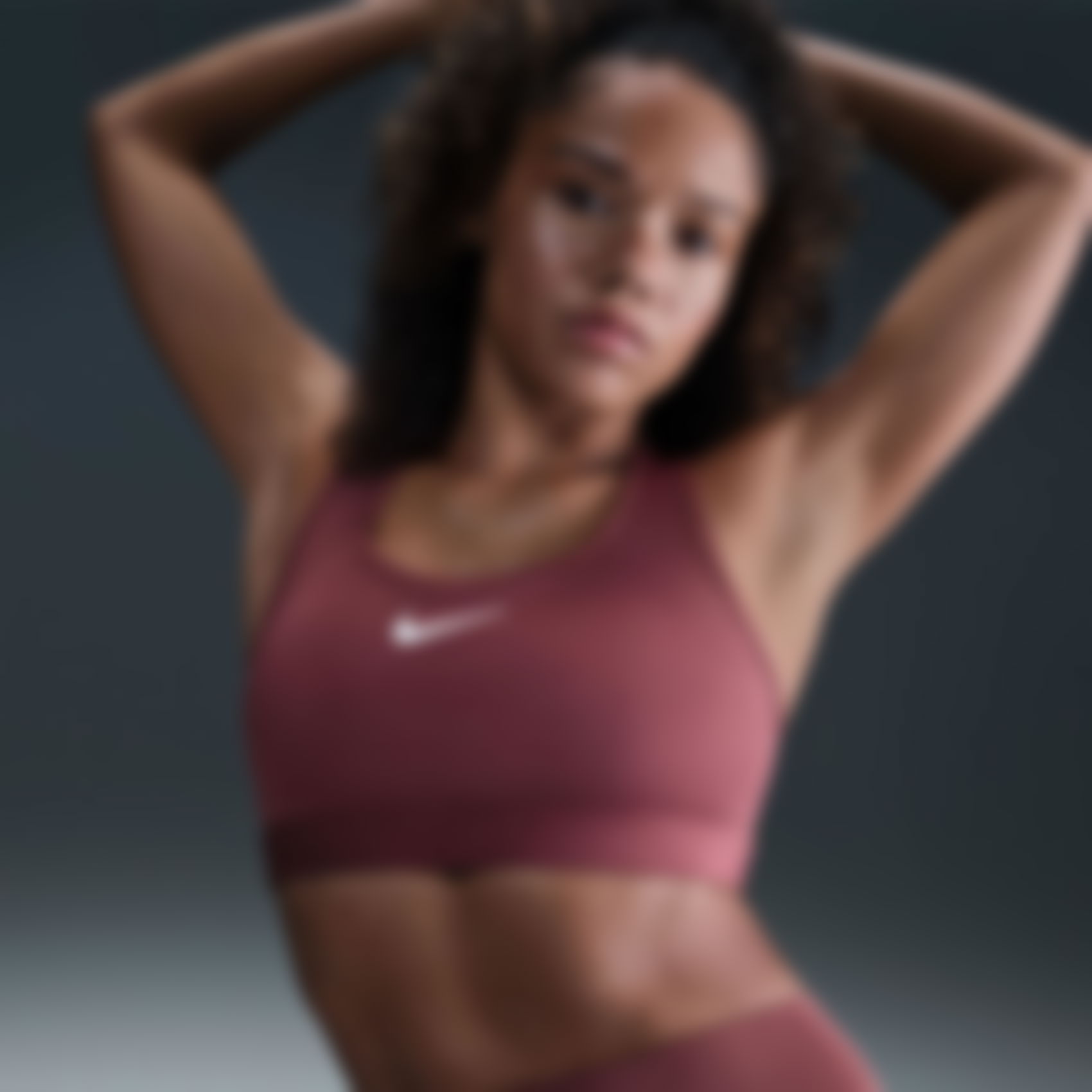 NIKE - Swoosh Medium Support Bra Kadın Sporcu Sütyeni