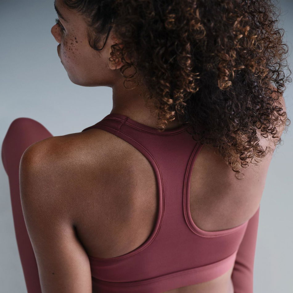 Swoosh Medium Support Bra Kadın Bordo Sporcu Sütyeni