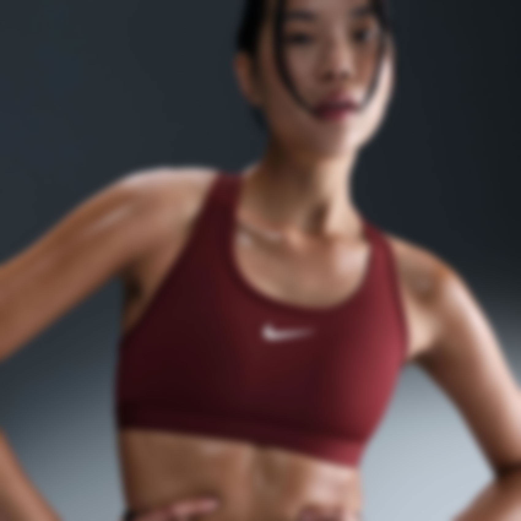 NIKE - Swoosh Medium Support Bra Kadın Sporcu Sütyeni