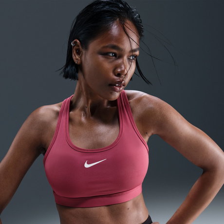 NIKE - Swoosh Medium Support Bra Pedli Kadın Sporcu Sütyeni