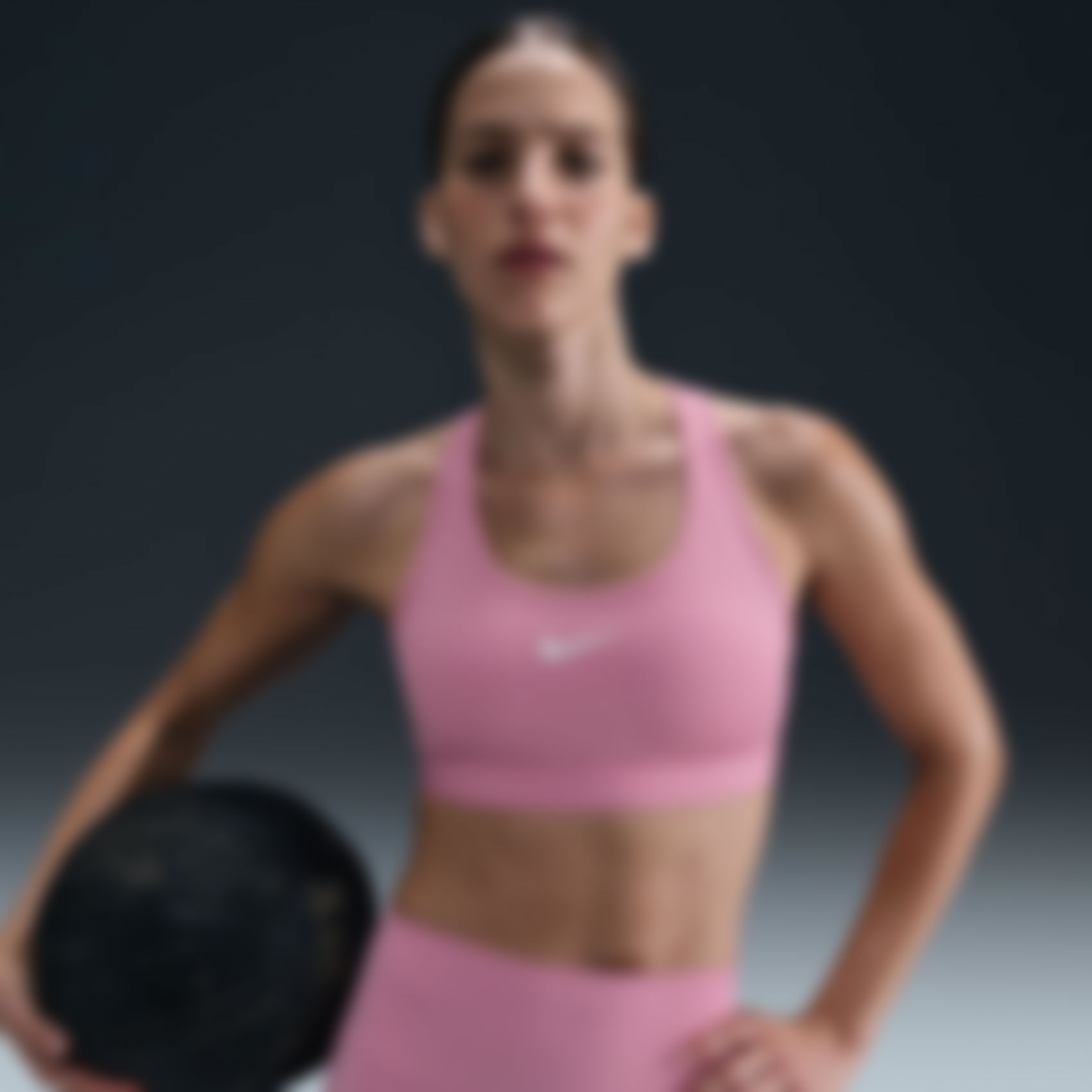 NIKE - Swoosh Medium Support Bra Kadın Sporcu Sütyeni