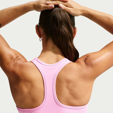NIKE - Swoosh Orta Destekli Bra Kadın Pembe Sporcu Sütyeni (1)