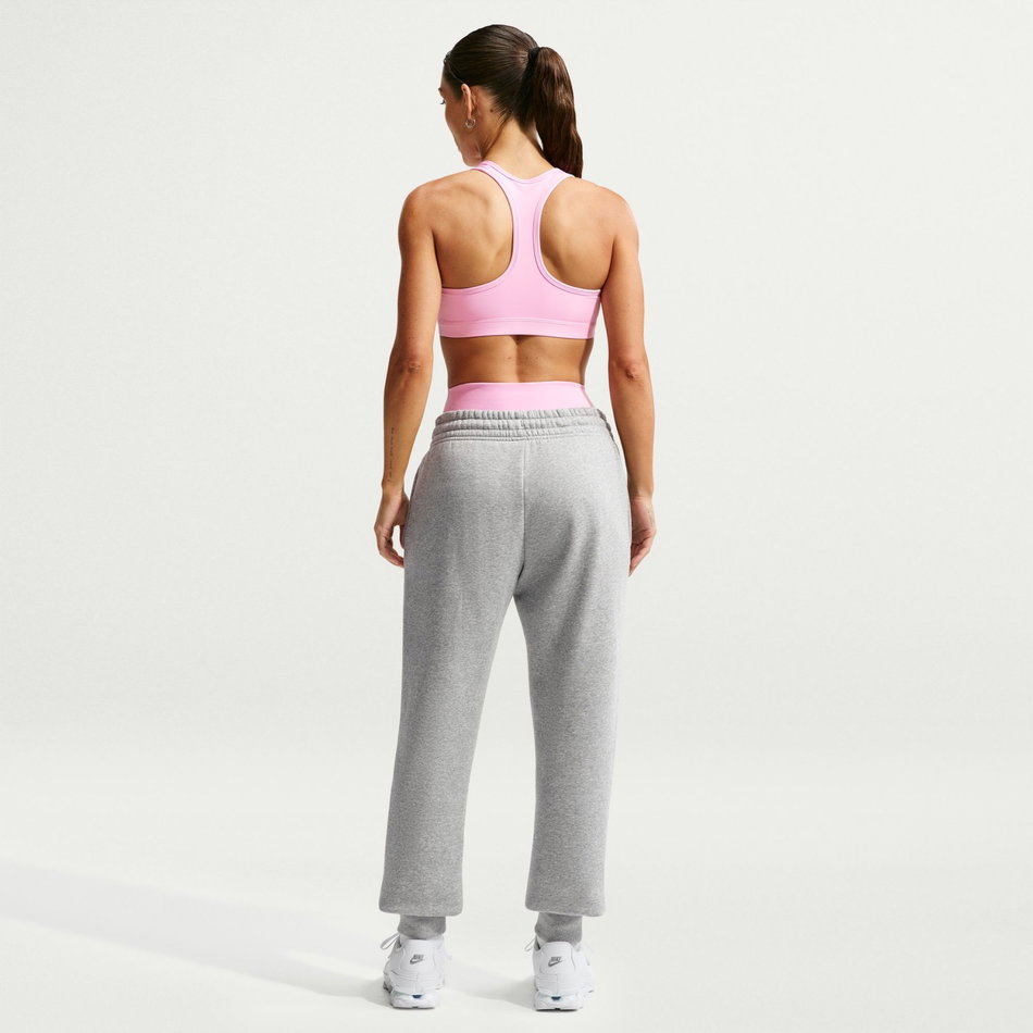 Swoosh Orta Destekli Bra Kadın Pembe Sporcu Sütyeni