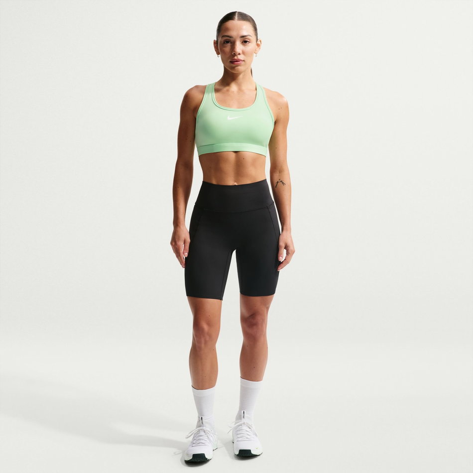 Swoosh Orta Destekli Bra Kadın Yeşil Sporcu Sütyeni